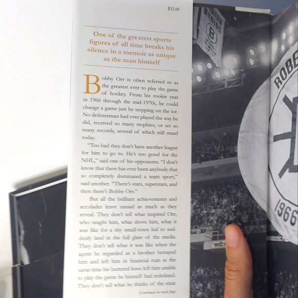 Orr My Story - Boston Bruins Hall of Defenseman Bobby Orr Biography Book - Picture 3 of 5